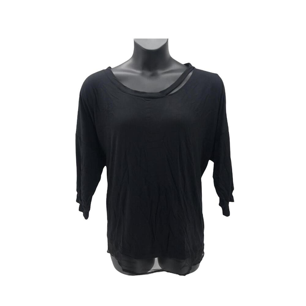 Brittany Humble Cold-Shoulder Tunic Black - Regular